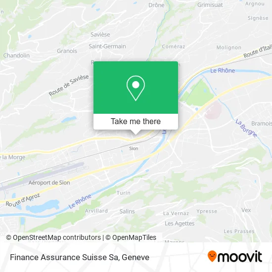 Finance Assurance Suisse Sa map