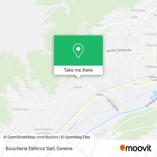 Boucherie Délitroz Sàrl map
