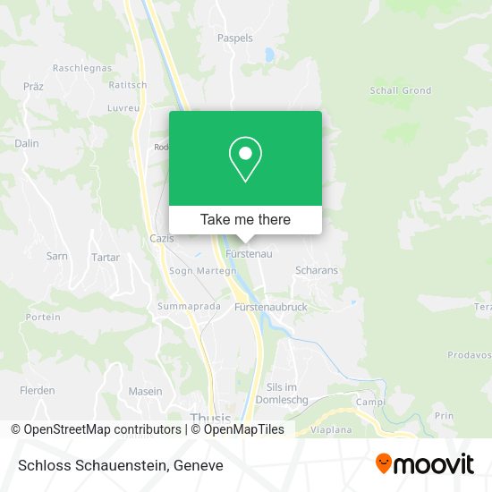 Schloss Schauenstein map