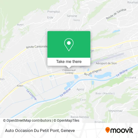 Auto Occasion Du Petit Pont map