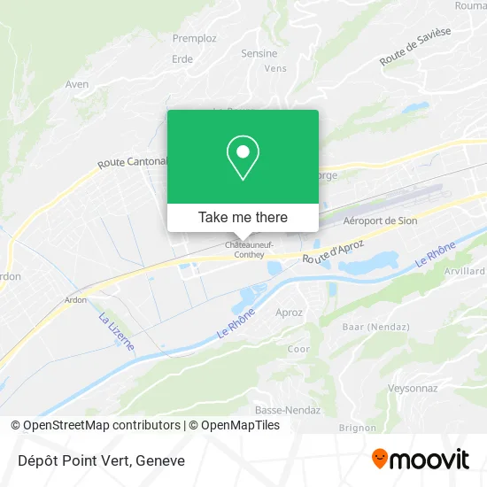 Dépôt Point Vert map