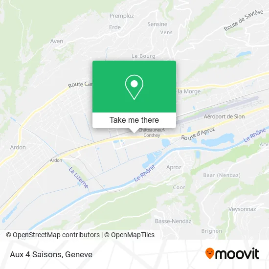 Aux 4 Saisons map
