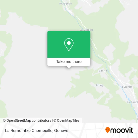 La Remointze Chemeuille map