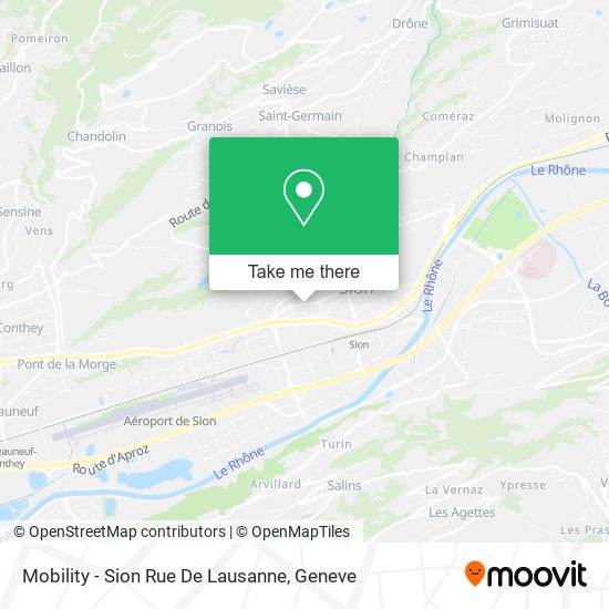 Mobility - Sion Rue De Lausanne map