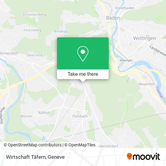 Wirtschaft Täfern map
