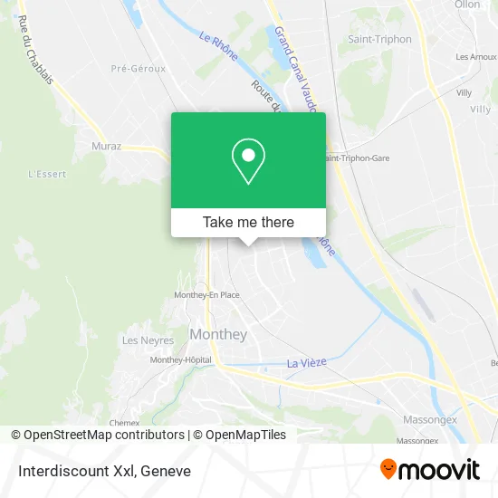 Interdiscount Xxl map