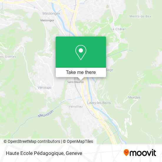 Haute Ecole Pédagogique map