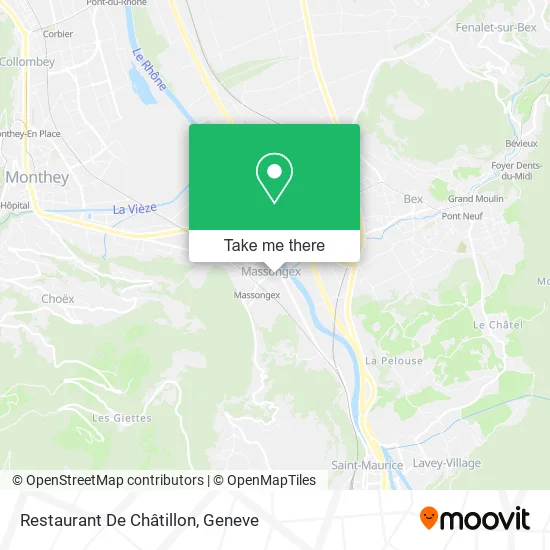 Restaurant De Châtillon map