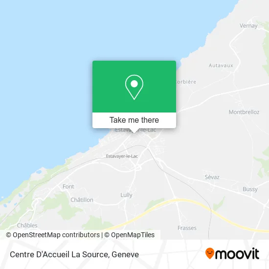 Centre D'Accueil La Source map