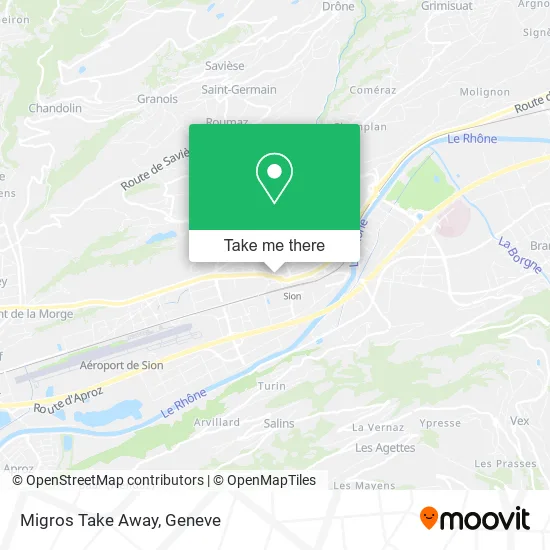 Migros Take Away map