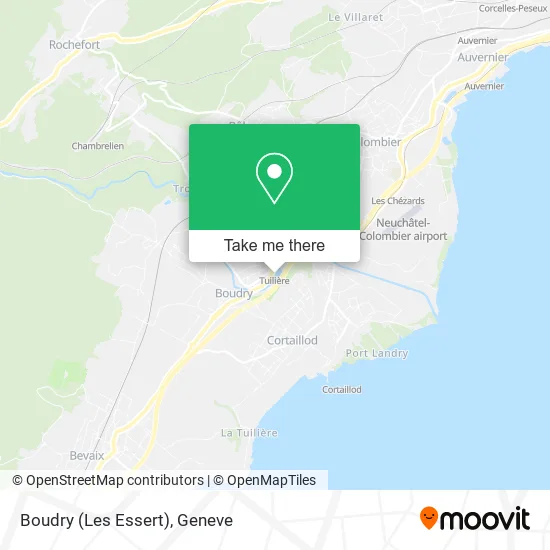 Boudry (Les Essert) map