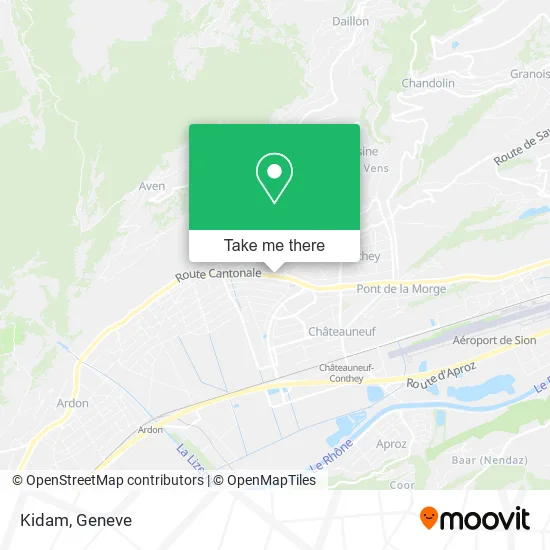 Kidam map