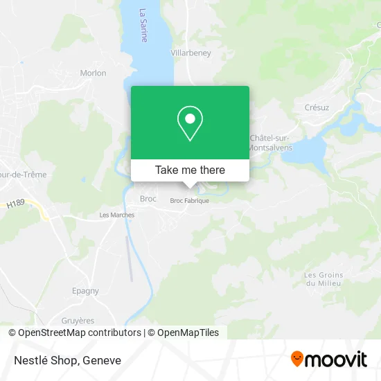 Nestlé Shop map