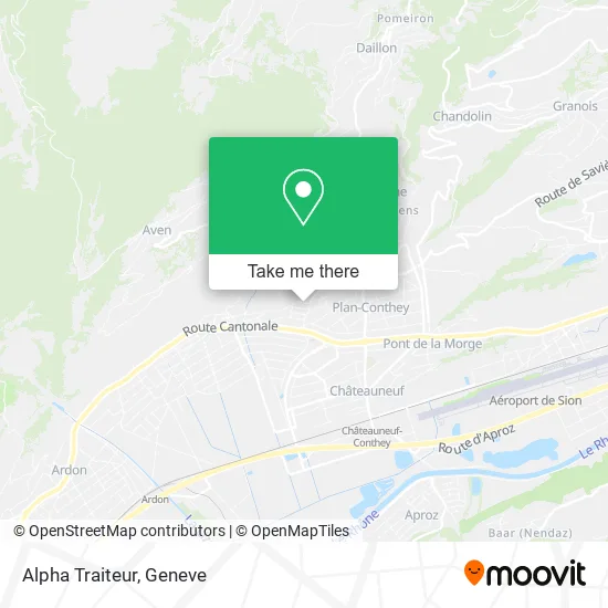 Alpha Traiteur map