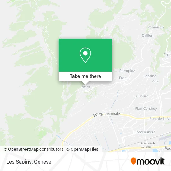 Les Sapins map