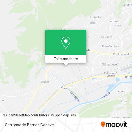 Carrosserie Berner map