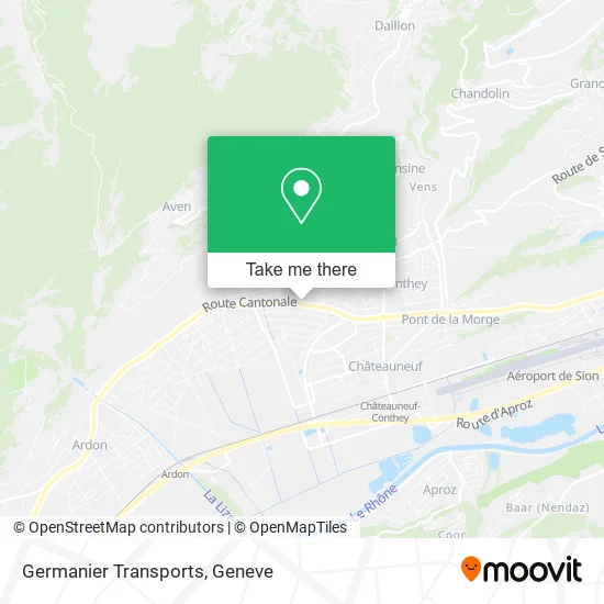Germanier Transports map