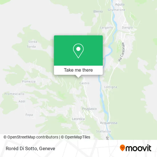 Roréd Di Sotto map