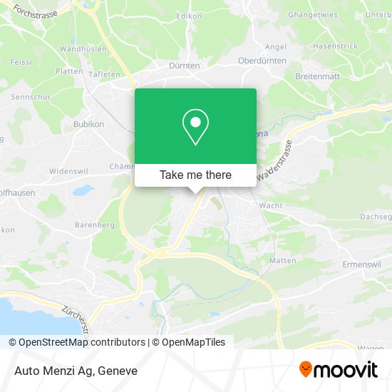 Auto Menzi Ag map