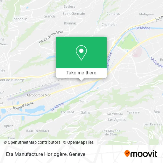 Eta Manufacture Horlogère map