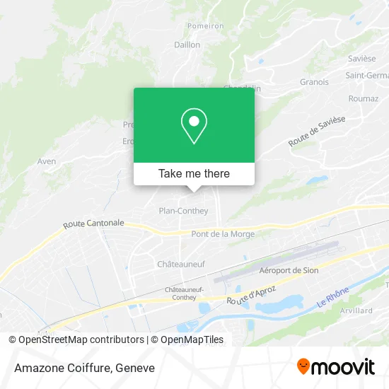 Amazone Coiffure map