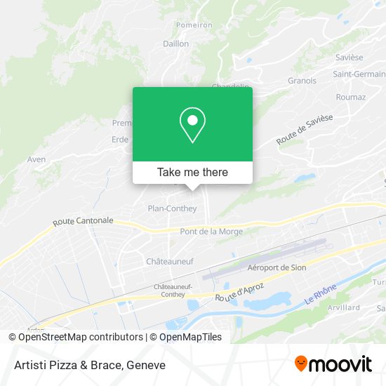 Artisti Pizza & Brace map