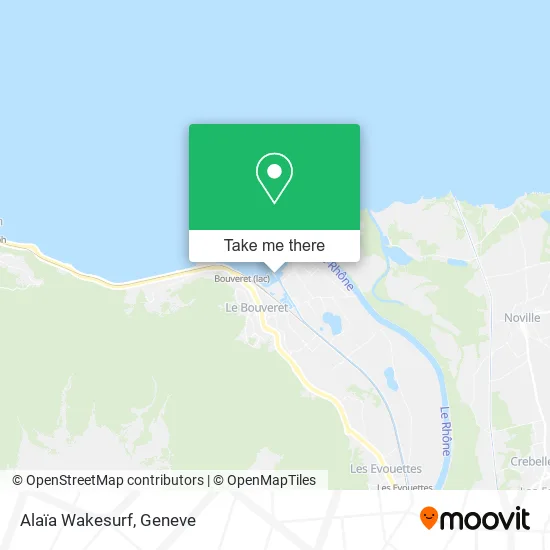 Alaïa Wakesurf map