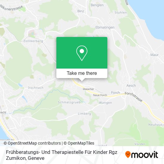 Frühberatungs- Und Therapiestelle Für Kinder Rgz Zumikon map