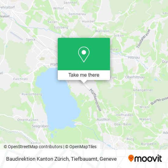Baudirektion Kanton Zürich, Tiefbauamt map