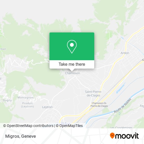 Migros map