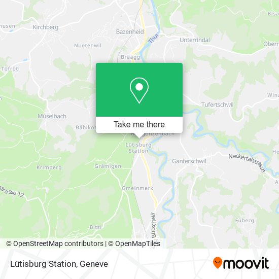 Lütisburg Station map