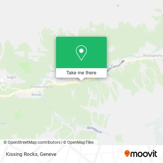 Kissing Rocks map