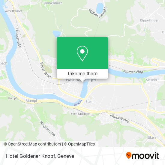 Hotel Goldener Knopf map