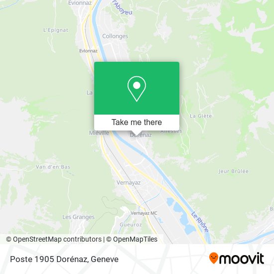Poste 1905 Dorénaz map