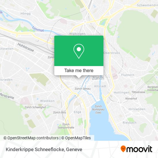 Kinderkrippe Schneeflocke map