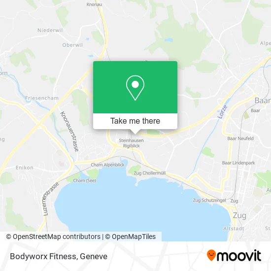 Bodyworx Fitness map