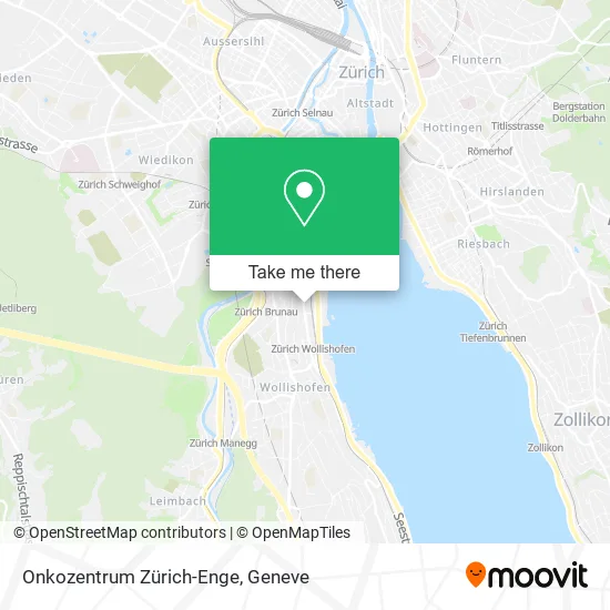 Onkozentrum Zürich-Enge map