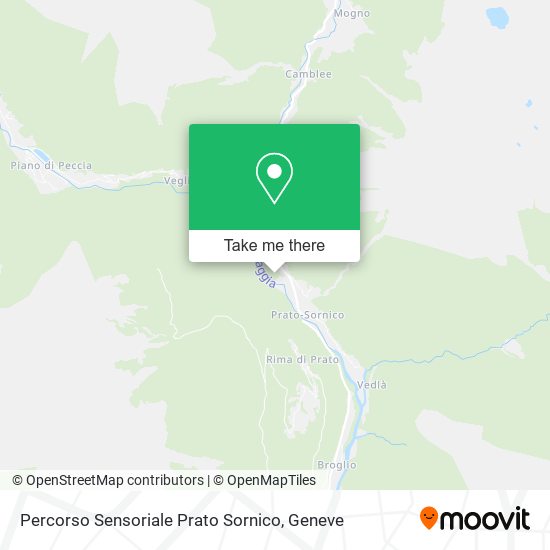 Percorso Sensoriale Prato Sornico map