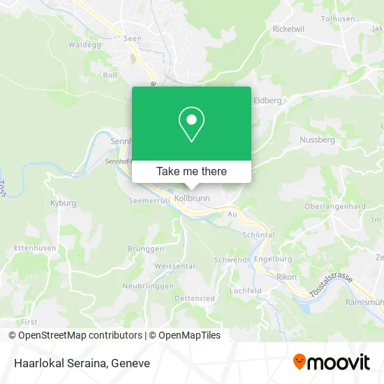 Haarlokal Seraina map