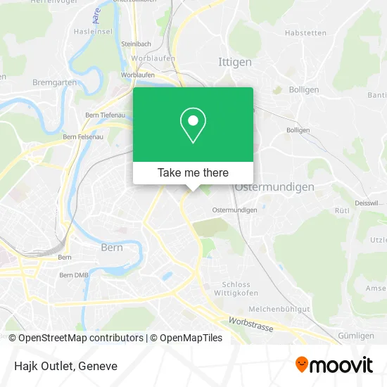 Hajk Outlet map