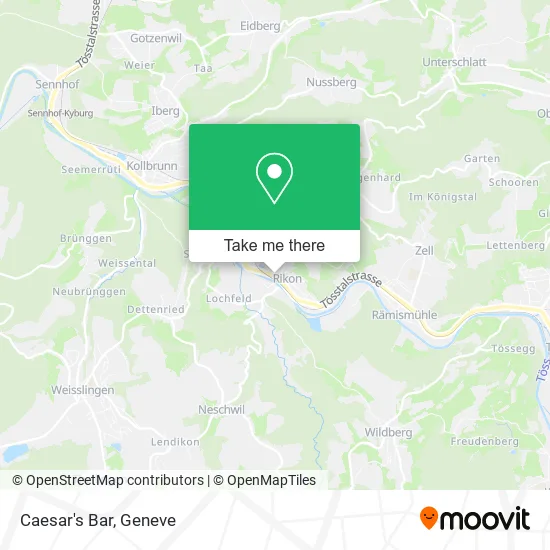 Caesar's Bar map