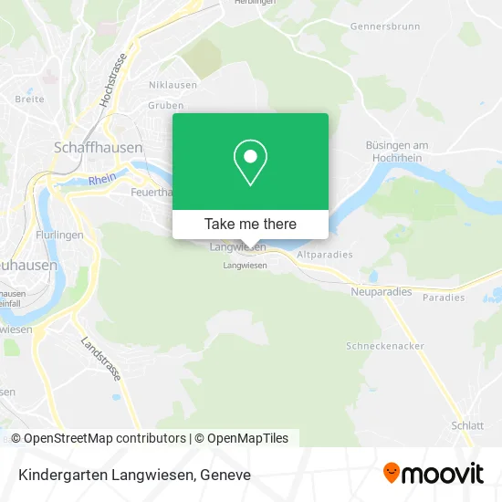 Kindergarten Langwiesen map
