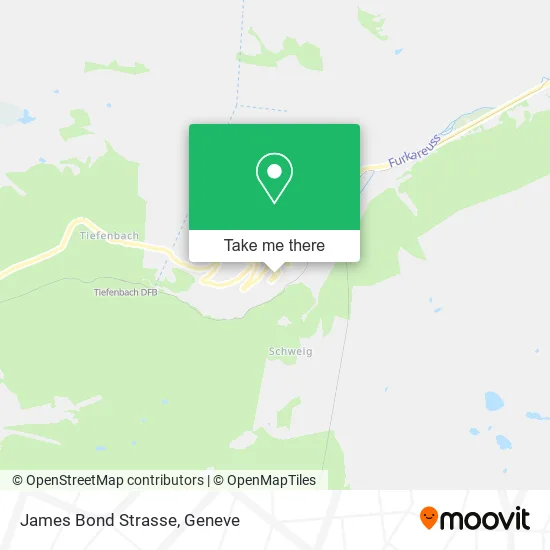 James Bond Strasse map