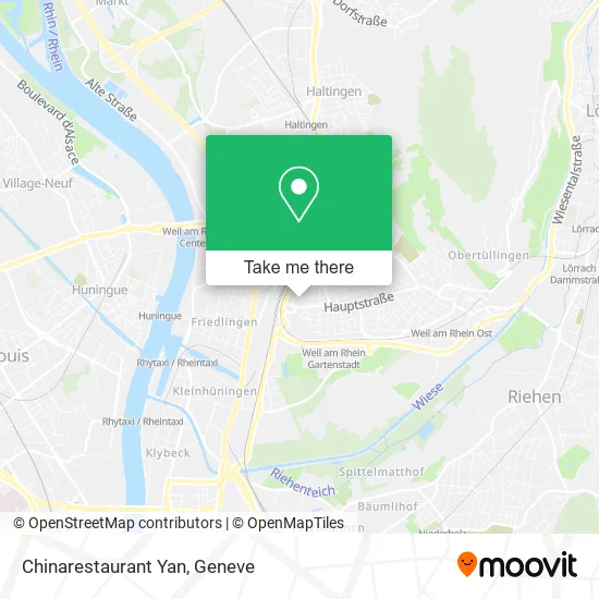 Chinarestaurant Yan map