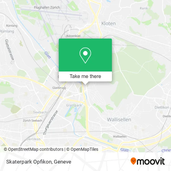 Skaterpark Opfikon map