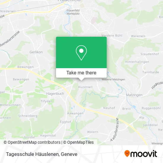 Tagesschule Häuslenen map