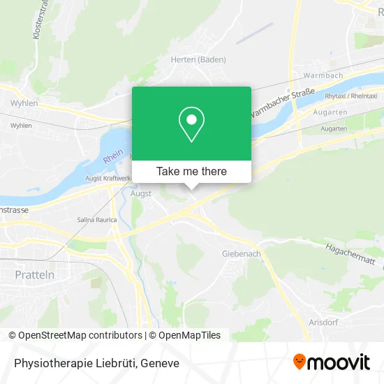 Physiotherapie Liebrüti map