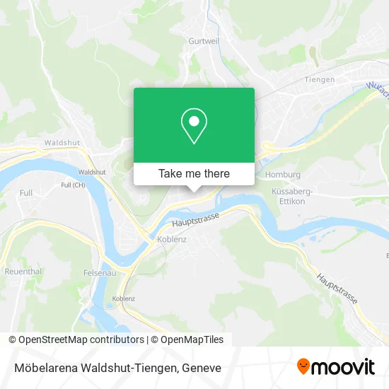 Möbelarena Waldshut-Tiengen map