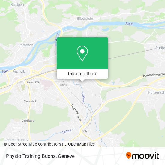 Physio Training Buchs map