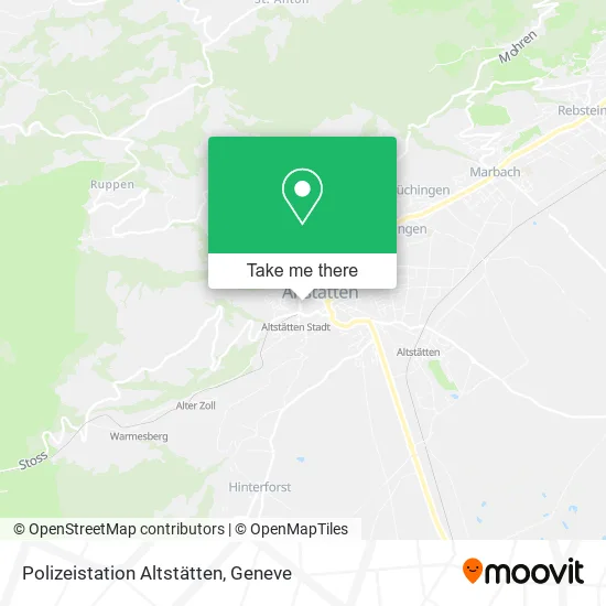 Polizeistation Altstätten map